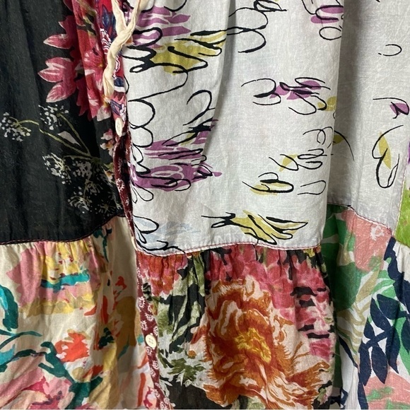 Sacred Threads Boho Patchwork Tiered Top - Picture 6 of 11